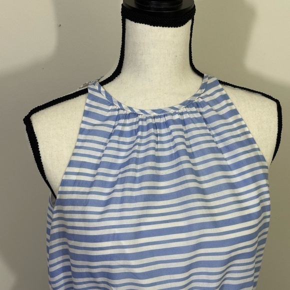 Old Navy size medium dress lightweight, lined mix media in blue and white - Picture 2 of 12